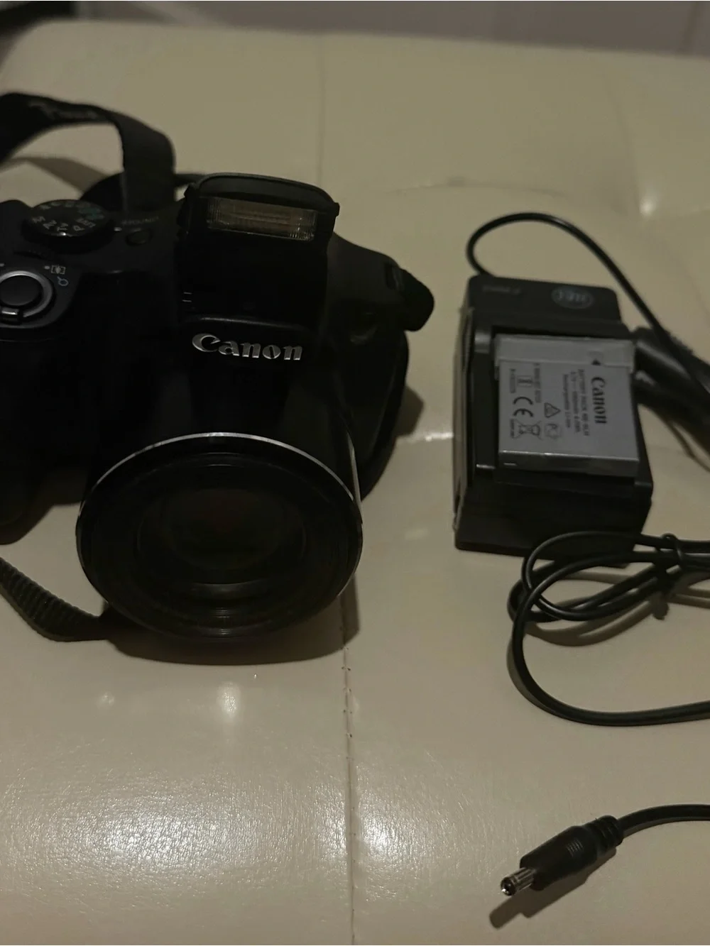 Canon Black Digital Bridge Camera with Built-in Flash